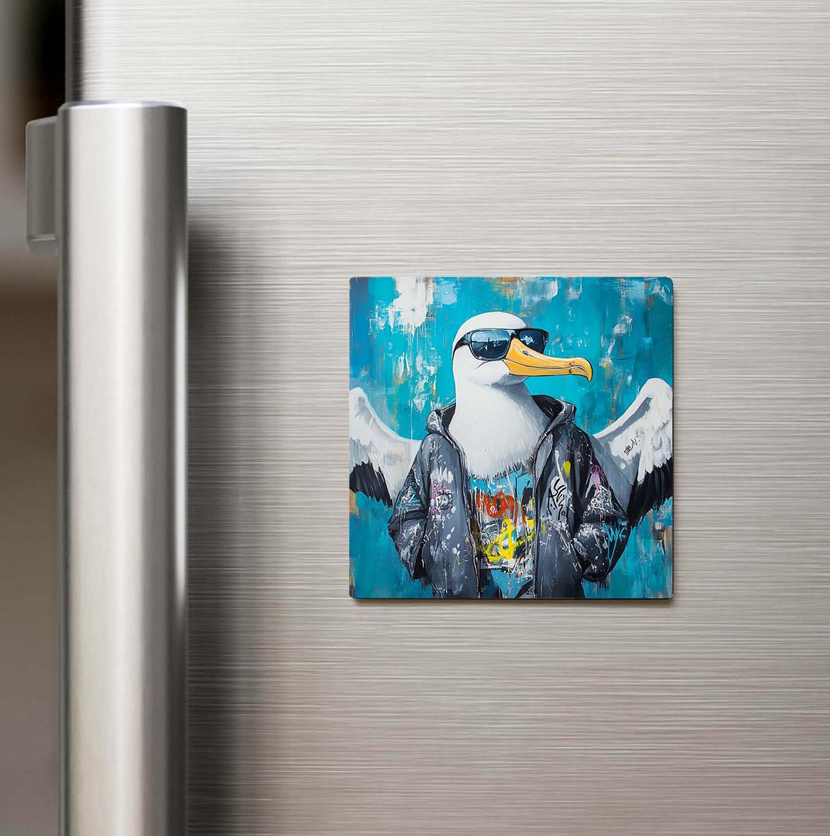 Albatross - Albatros - Güneş Gözlüklü Style - Buzdolap Magneti