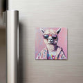 Alpaca - Alpaka - Güneş Gözlüklü Style - Buzdolap Magneti