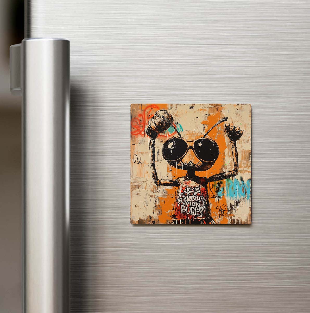 Ant - Karınca - Güneş Gözlüklü Style - Buzdolap Magneti