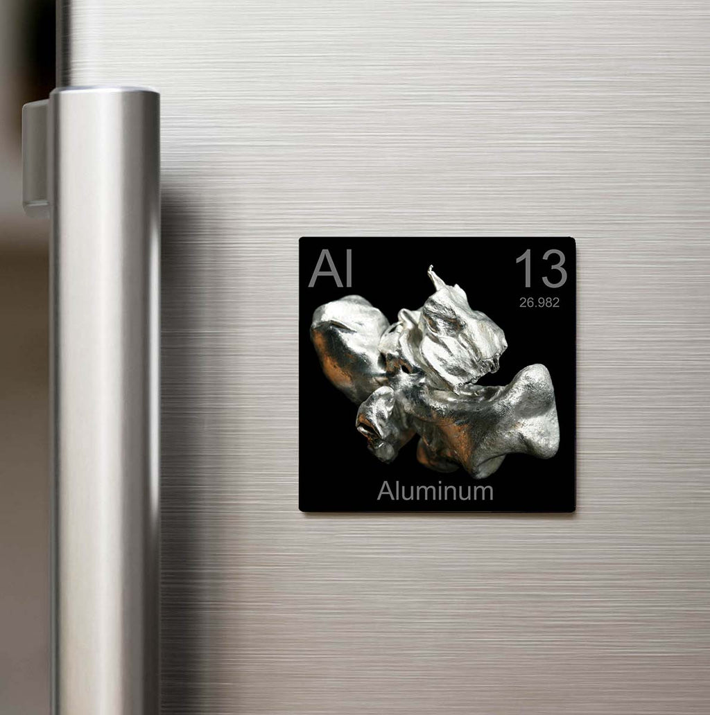 Aluminum (Alüminyum) Elementi – Buzdolap Magneti