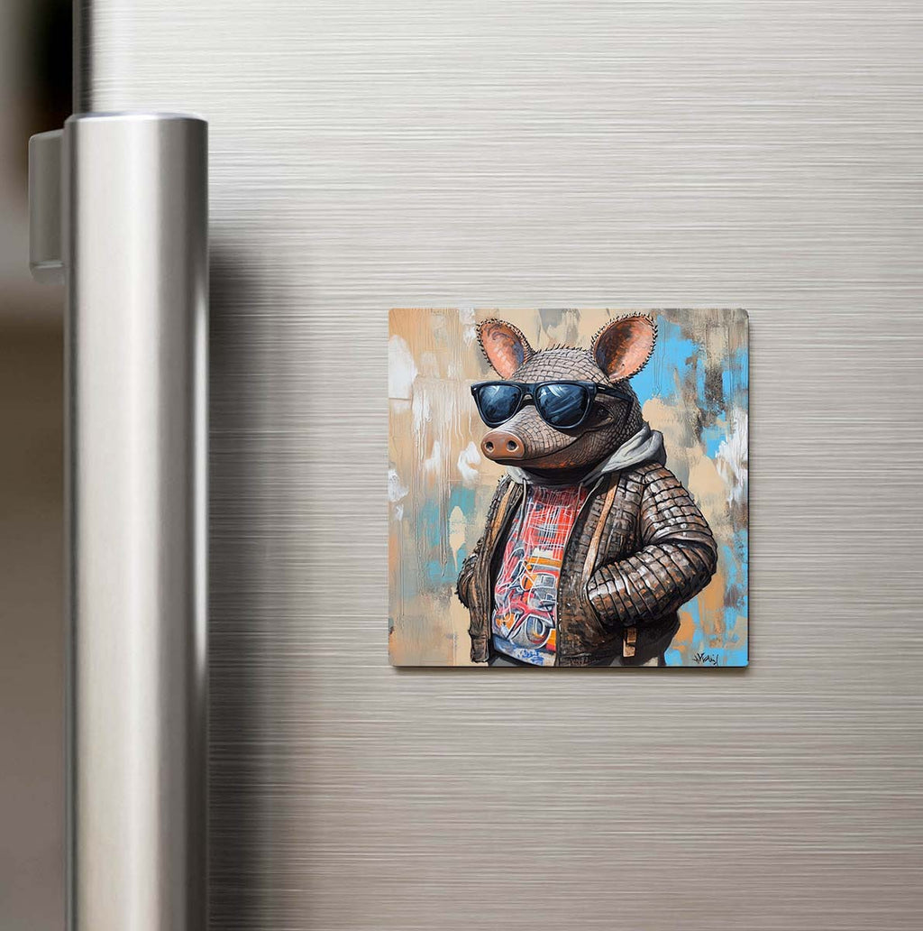 Armadillo - Armadillo - Güneş Gözlüklü Style - Buzdolap Magneti