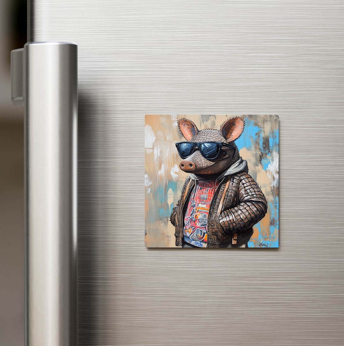 Armadillo - Armadillo - Güneş Gözlüklü Style - Buzdolap Magneti