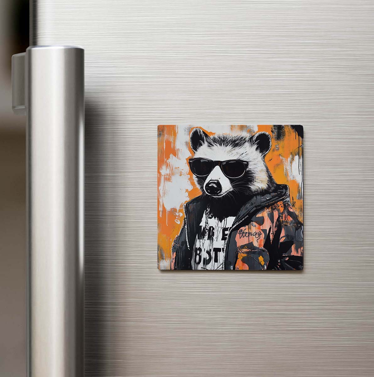 Badger - Porsuk - Güneş Gözlüklü Style - Buzdolap Magneti