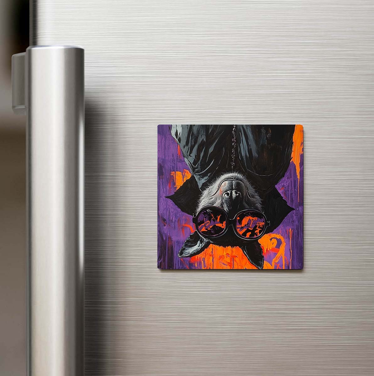 Bat - Yarasa - Güneş Gözlüklü Style - Buzdolap Magneti