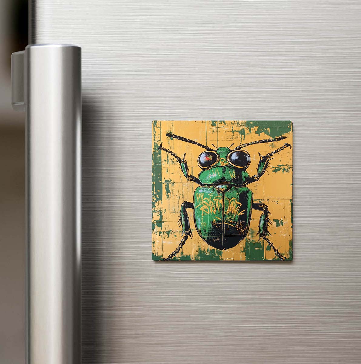 Beetle - Böcek - Güneş Gözlüklü Style - Buzdolap Magneti