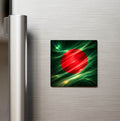 Bangladeş – Bangladesh – Abstract Ülke Bayraklı Buzdolap Magneti