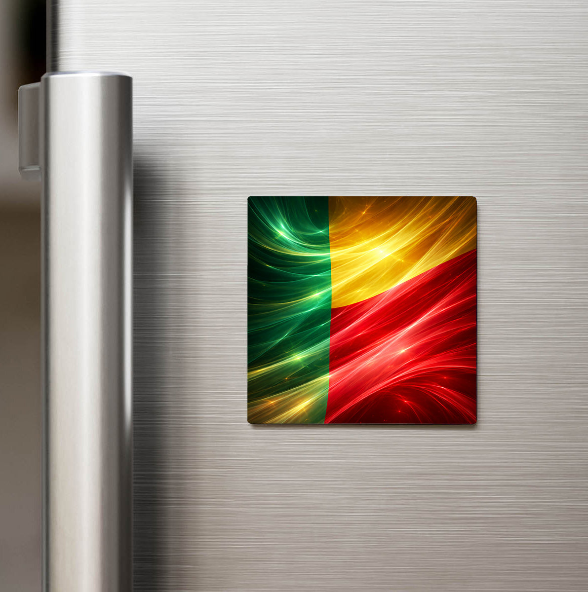 Benin – Benin – Abstract Ülke Bayraklı Buzdolap Magneti
