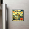Vintage Berlin Şehri Temalı Buzdolap Magneti