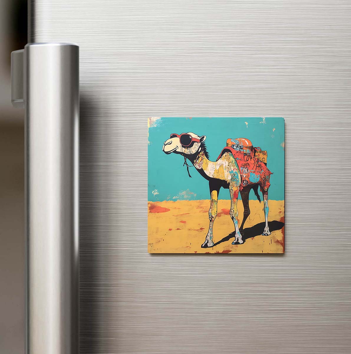 Camel - Deve - Güneş Gözlüklü Style - Buzdolap Magneti