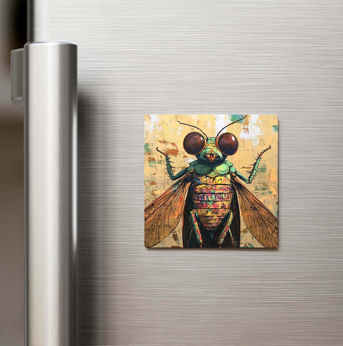 Cicada - Ağustos Böceği - Güneş Gözlüklü Style - Buzdolap Magneti