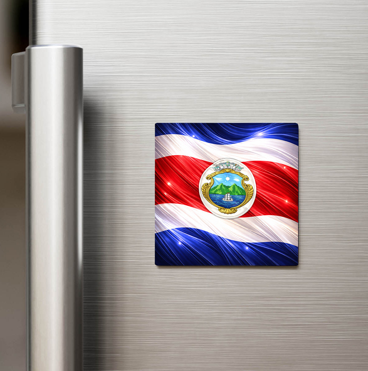 Kosta Rika – Costa Rica – Abstract Ülke Bayraklı Buzdolap Magneti