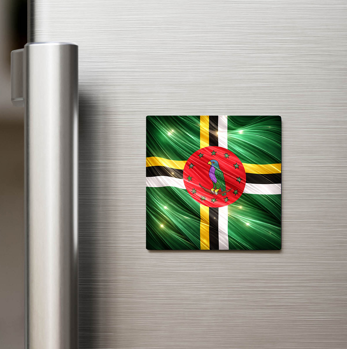 Dominika – Dominica – Abstract Ülke Bayraklı Buzdolap Magneti