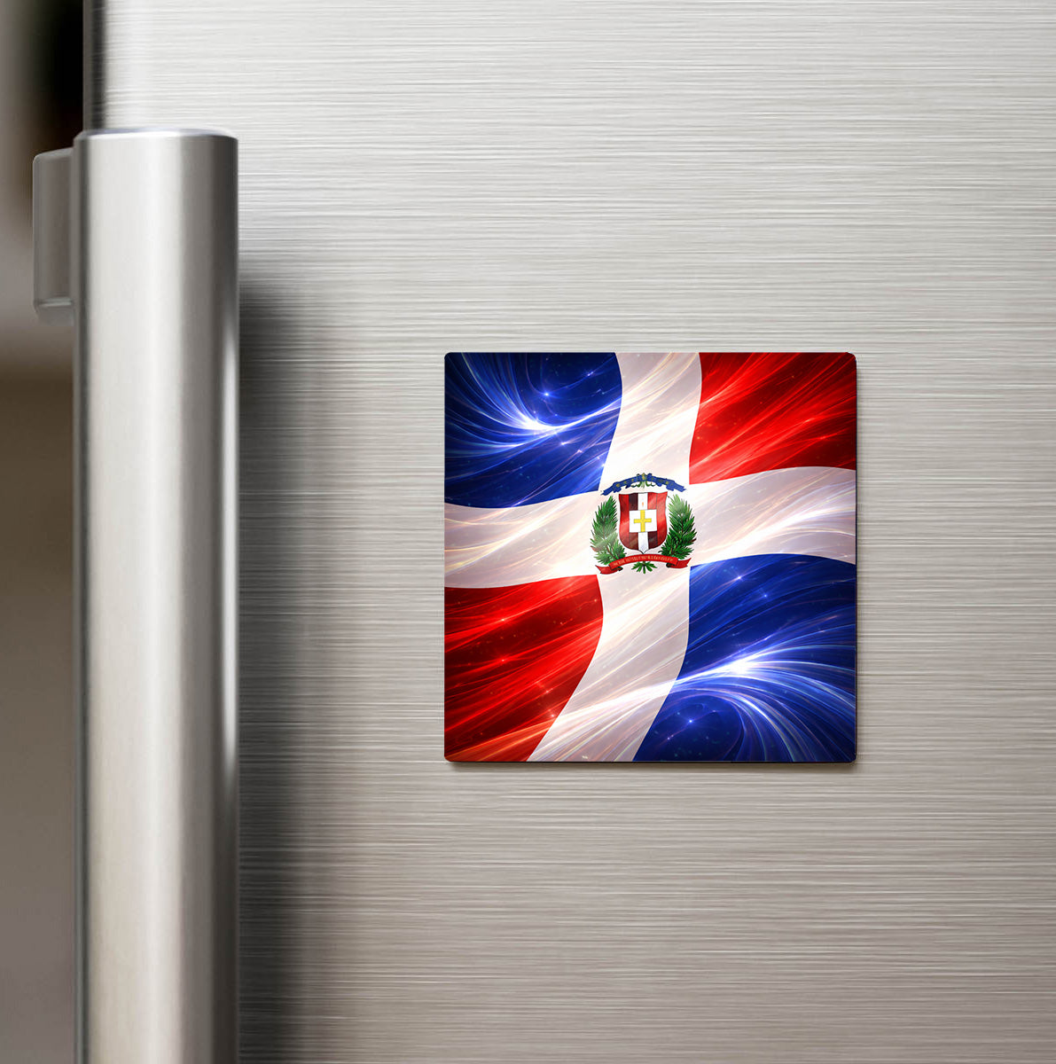 Dominik Cumhuriyeti – Abstract Ülke Bayraklı Buzdolap Magneti