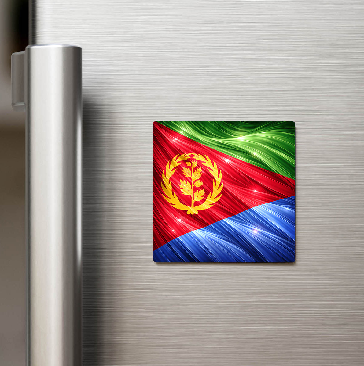 Eritre – Eritrea – Abstract Ülke Bayraklı Buzdolap Magneti