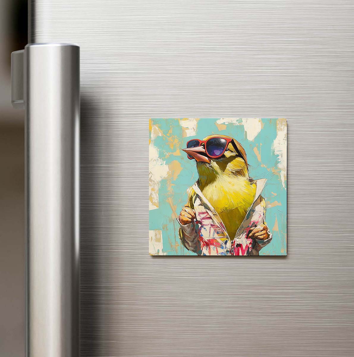 Finch - İspinoz - Güneş Gözlüklü Style - Buzdolap Magneti