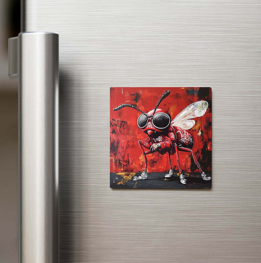 Fire Ant - Ateş Karıncası - Güneş Gözlüklü Style - Buzdolap Magneti
