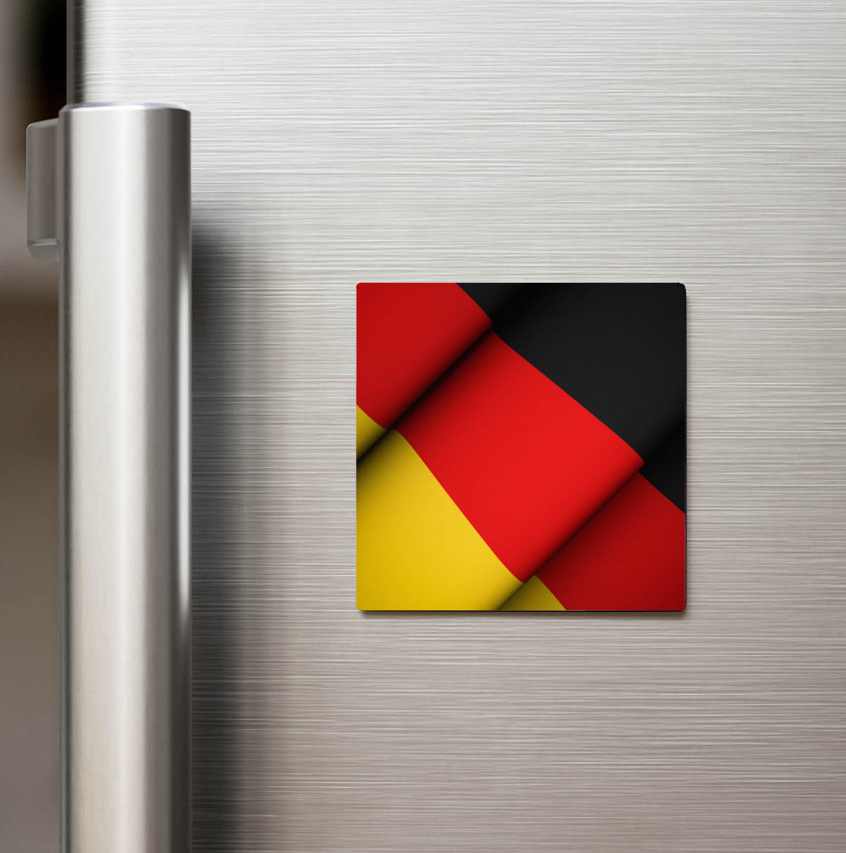 Almanya - Germany - Dalgalı Ülke Bayraklı - Buzdolap Magneti