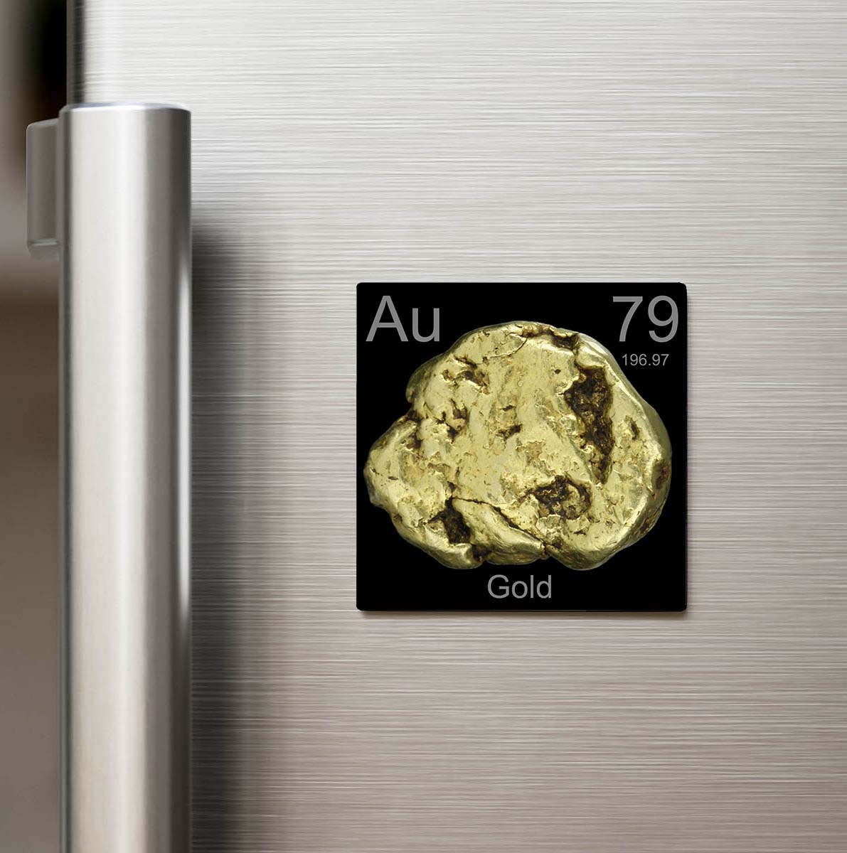 Gold (Altın) Elementi – Buzdolap Magneti