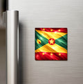 Grenada – Grenada – Abstract Ülke Bayraklı Buzdolap Magneti