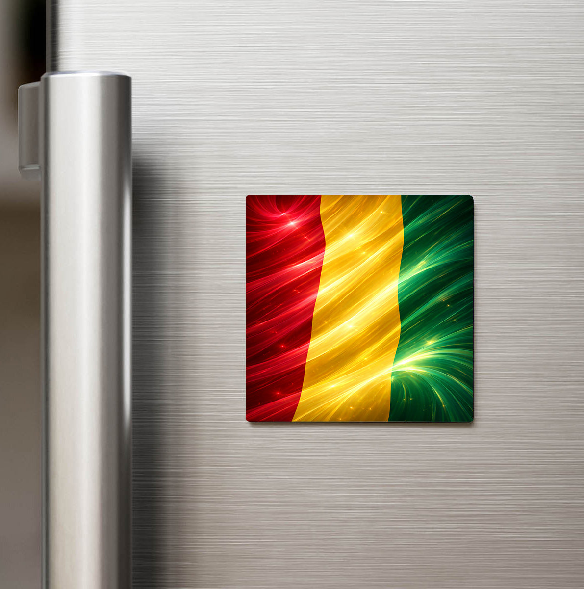 Gine – Guinea – Abstract Ülke Bayraklı Buzdolap Magneti