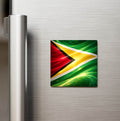 Guyana – Guyana – Abstract Ülke Bayraklı Buzdolap Magneti