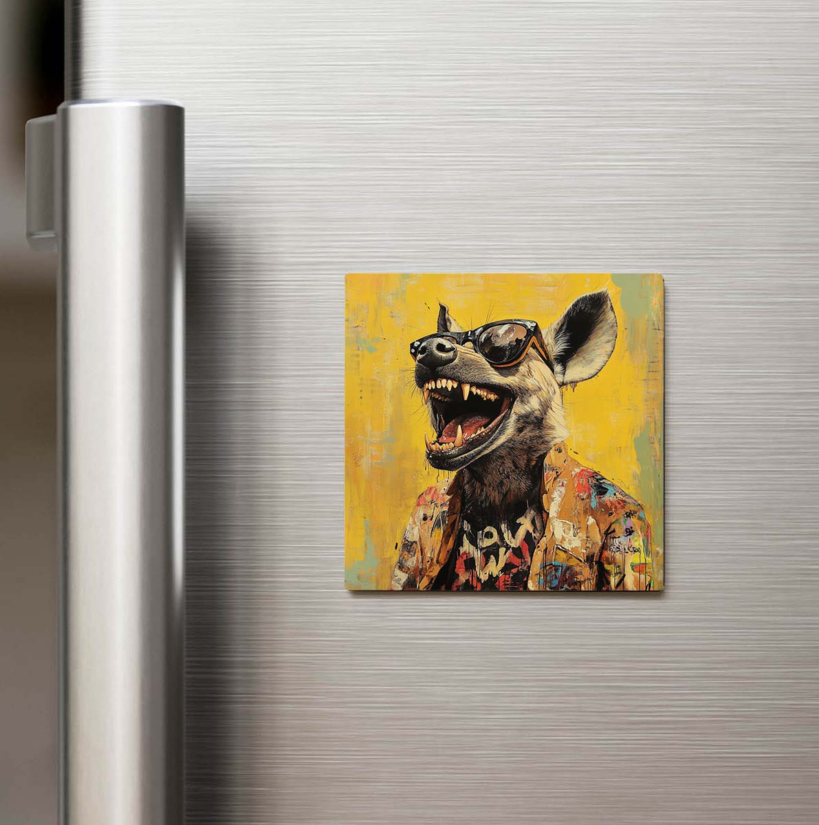 Hyena - Sırtlan - Güneş Gözlüklü Style - Buzdolap Magneti