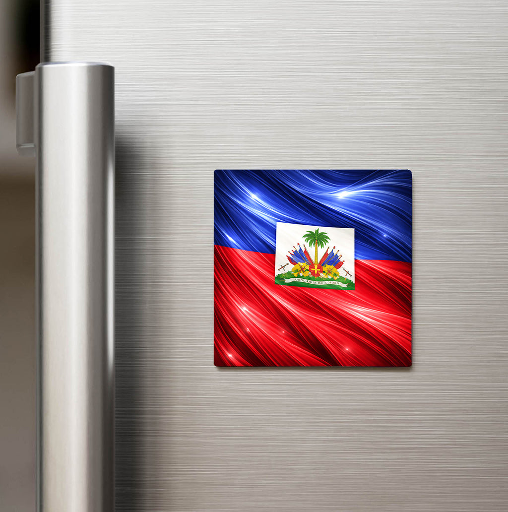 Haiti – Haiti – Abstract Ülke Bayraklı Buzdolap Magneti