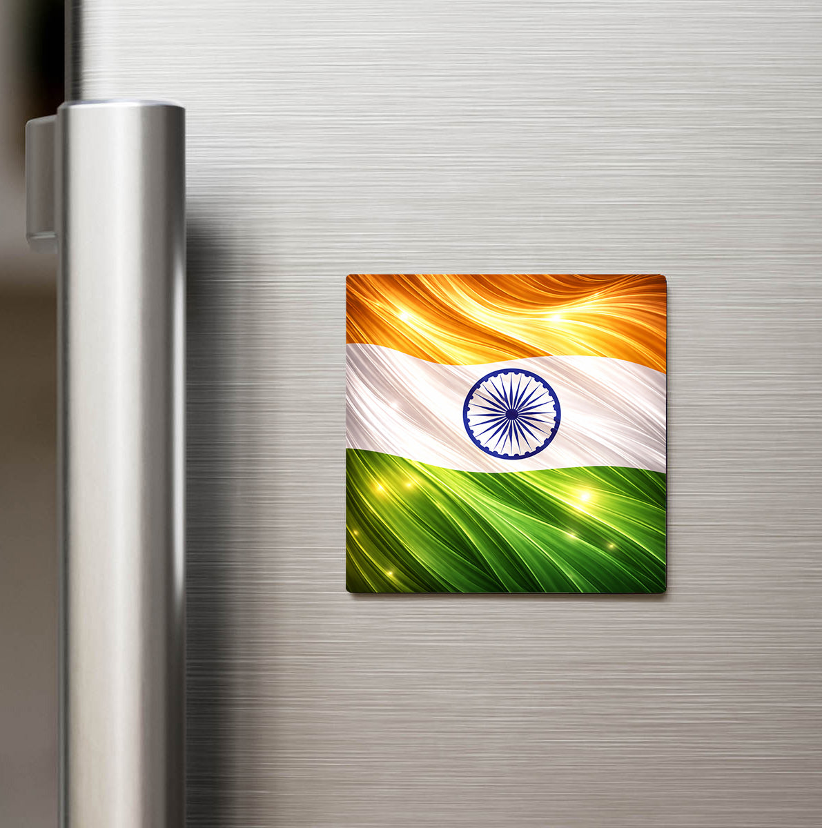 Hindistan – India – Abstract Ülke Bayraklı Buzdolap Magneti