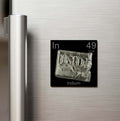 Indium (İndiyum) Elementi – Buzdolap Magneti