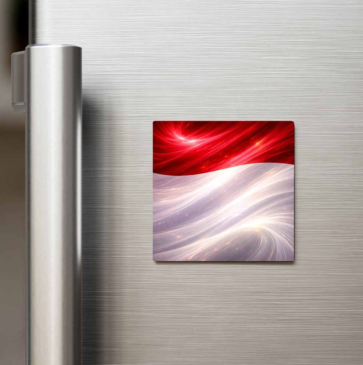 Endonezya – Indonesia – Abstract Ülke Bayraklı Buzdolap Magneti