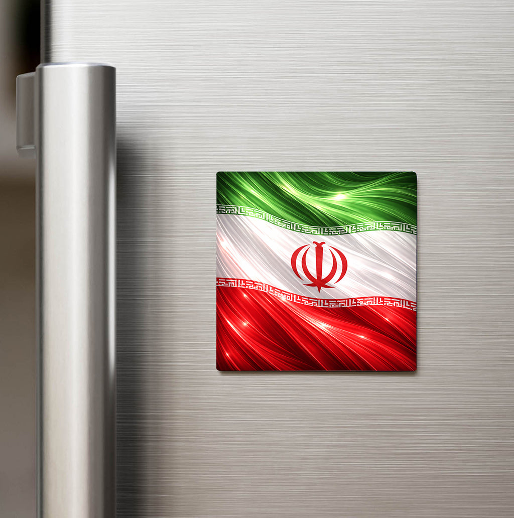 İran – Iran – Abstract Ülke Bayraklı Buzdolap Magneti