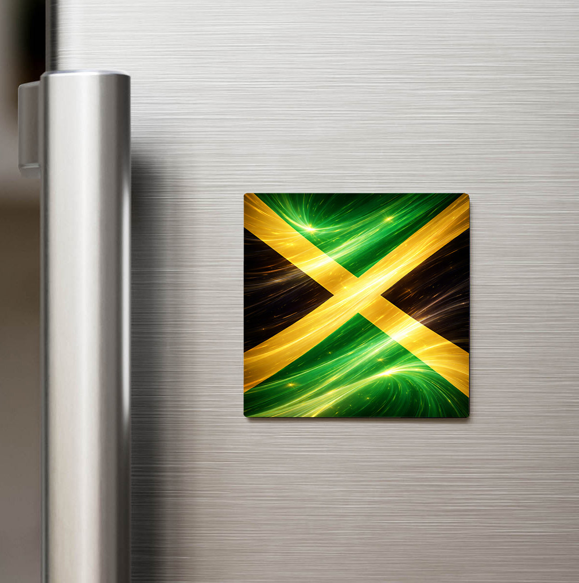 Jamaika – Jamaica – Abstract Ülke Bayraklı Buzdolap Magneti