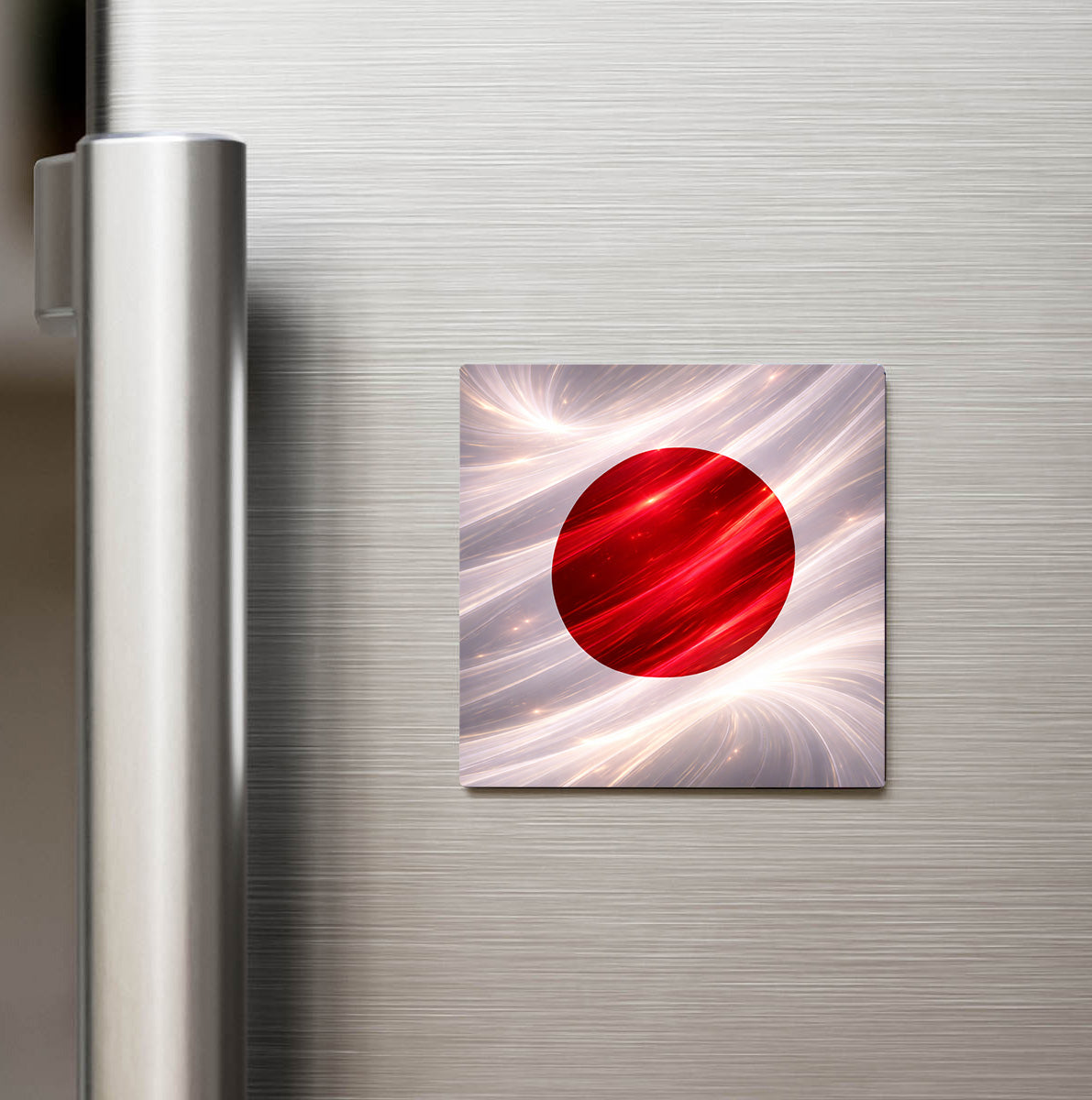 Japonya – Japan – Abstract Ülke Bayraklı Buzdolap Magneti