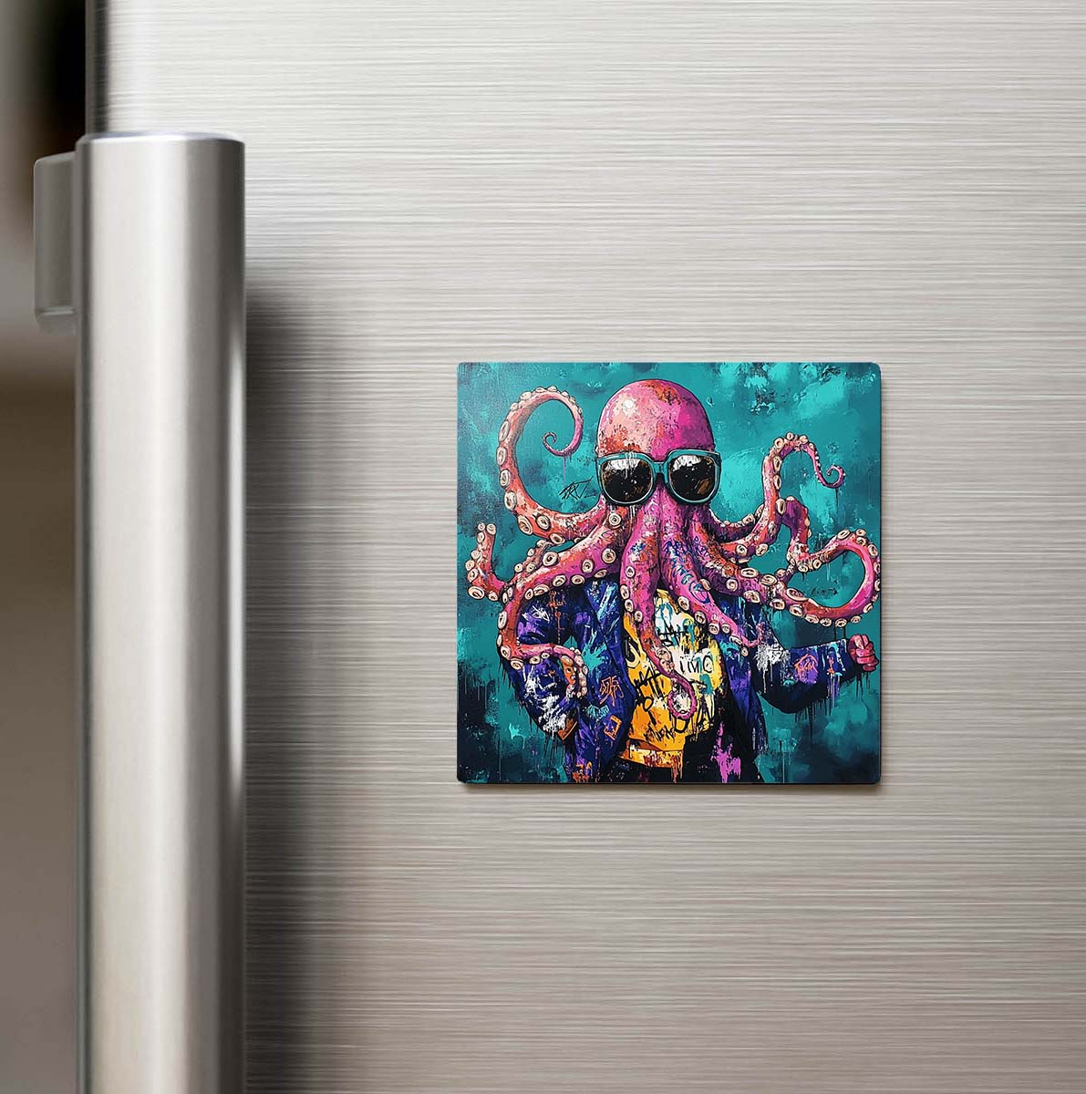 Kraken - Kraken - Güneş Gözlüklü Style - Buzdolap Magneti