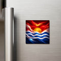 Kiribati – Kiribati – Abstract Ülke Bayraklı Buzdolap Magneti