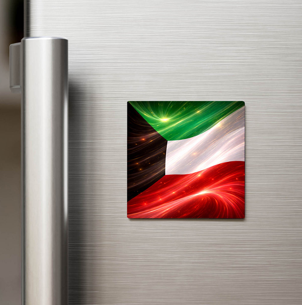 Kuveyt – Kuwait – Abstract Ülke Bayraklı Buzdolap Magneti