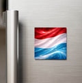 Lüksemburg – Luxembourg – Abstract Ülke Bayraklı Buzdolap Magneti