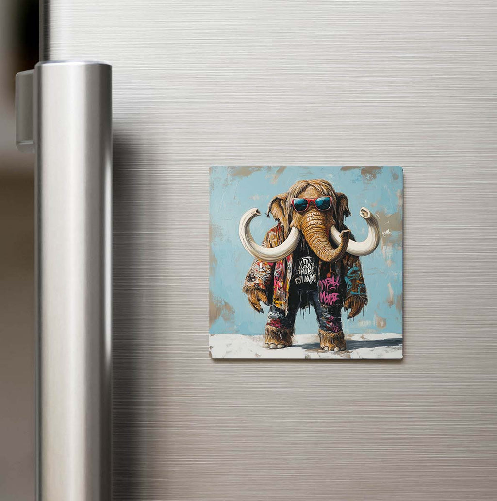 Mammoth - Mamut - Güneş Gözlüklü Style - Buzdolap Magneti