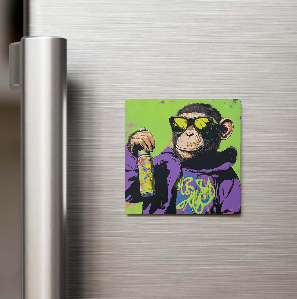 Monkey - Maymun - Güneş Gözlüklü Style - Buzdolap Magneti