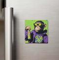 Monkey - Maymun - Güneş Gözlüklü Style - Buzdolap Magneti
