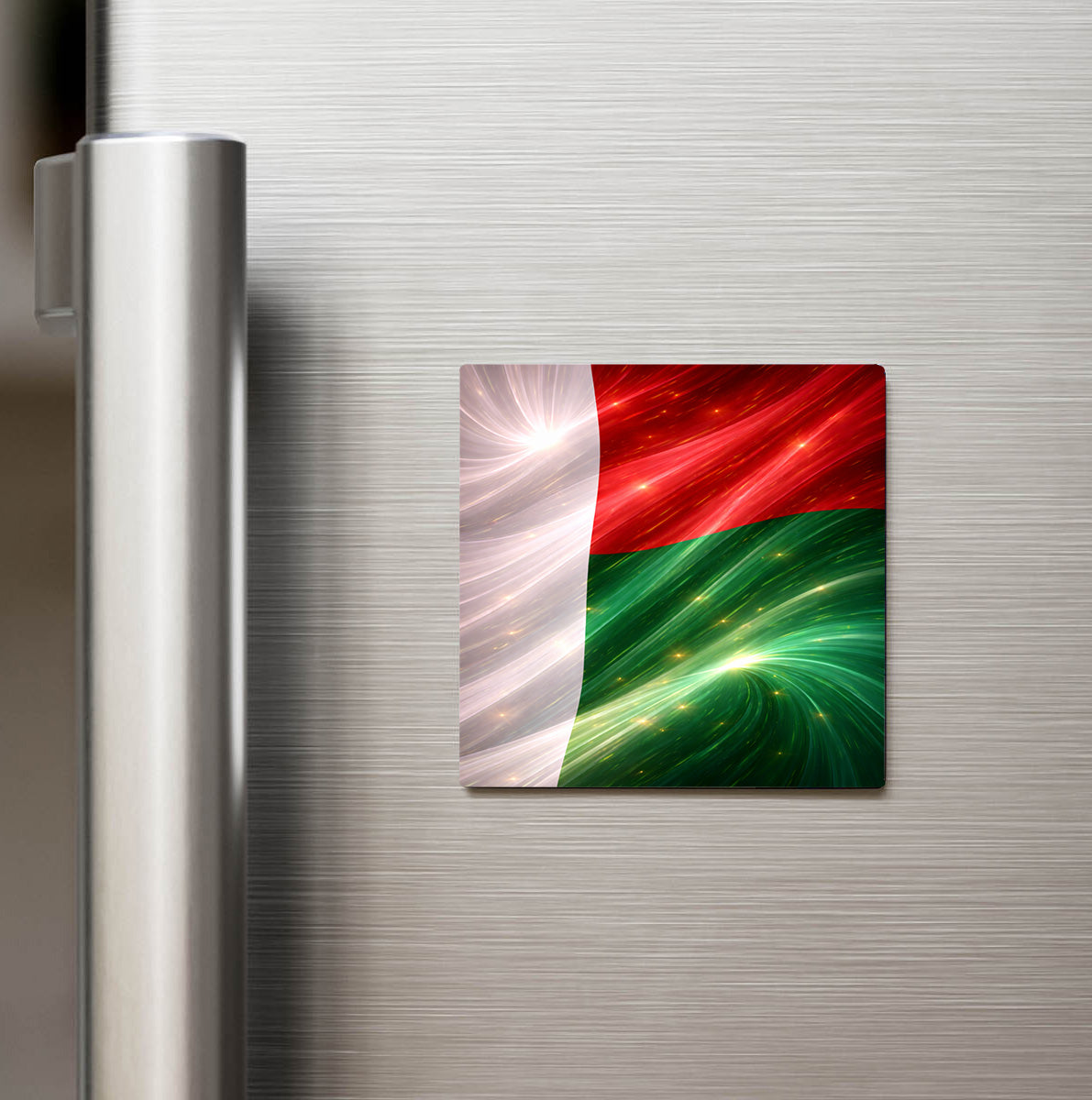 Madagaskar – Madagascar – Abstract Ülke Bayraklı Buzdolap Magneti