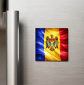 Moldova – Moldova – Abstract Ülke Bayraklı Buzdolap Magneti