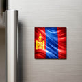 Moğolistan – Mongolia – Abstract Ülke Bayraklı Buzdolap Magneti