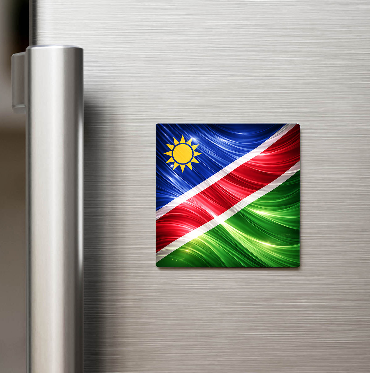 Namibya – Namibia – Abstract Ülke Bayraklı Buzdolap Magneti
