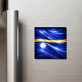 Nauru – Nauru – Abstract Ülke Bayraklı Buzdolap Magneti