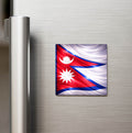 Nepal – Nepal – Abstract Ülke Bayraklı Buzdolap Magneti