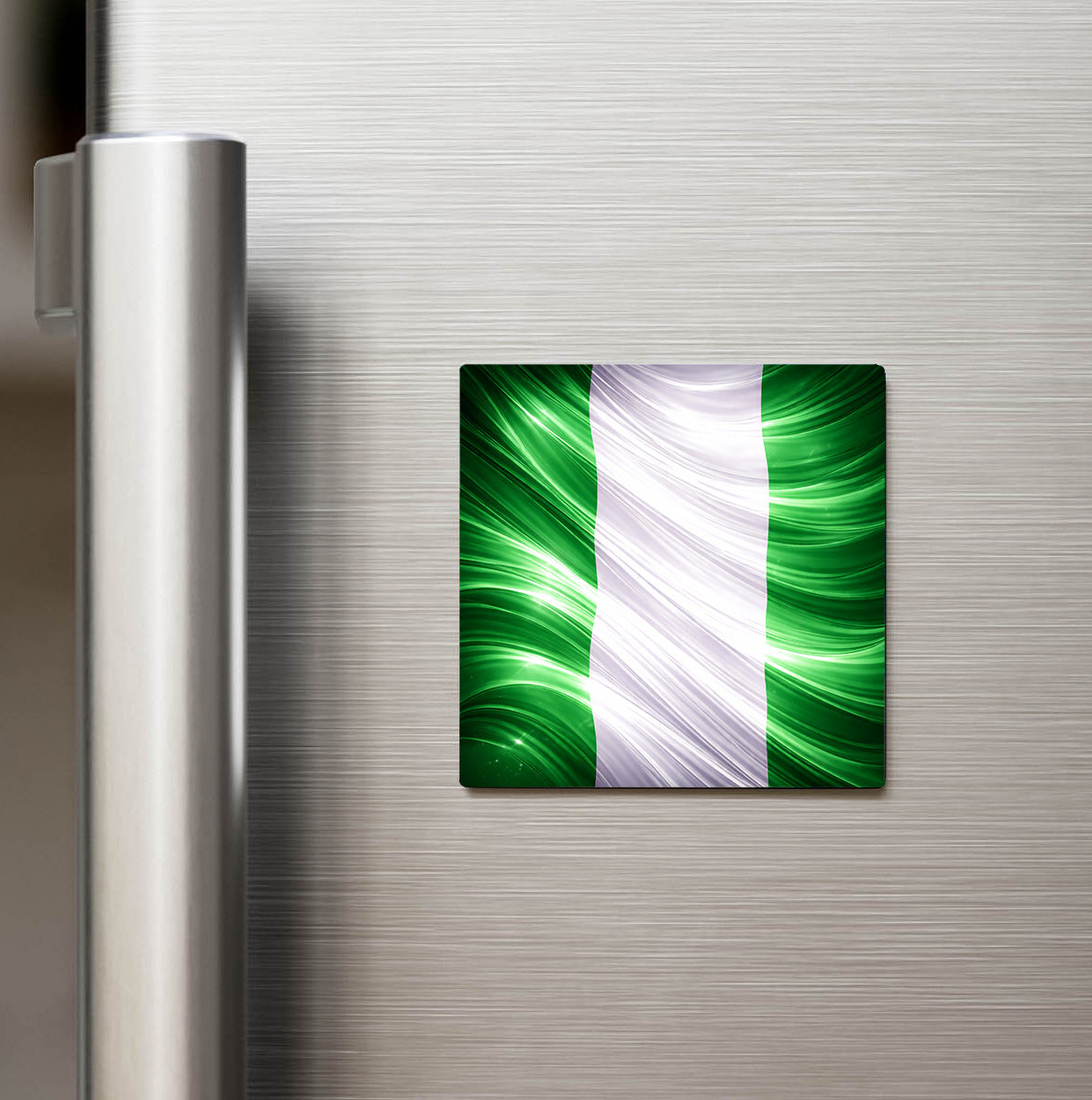 Nijerya – Nigeria – Abstract Ülke Bayraklı Buzdolap Magneti