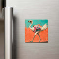 Ostrich - Devekuşu - Güneş Gözlüklü Style - Buzdolap Magneti