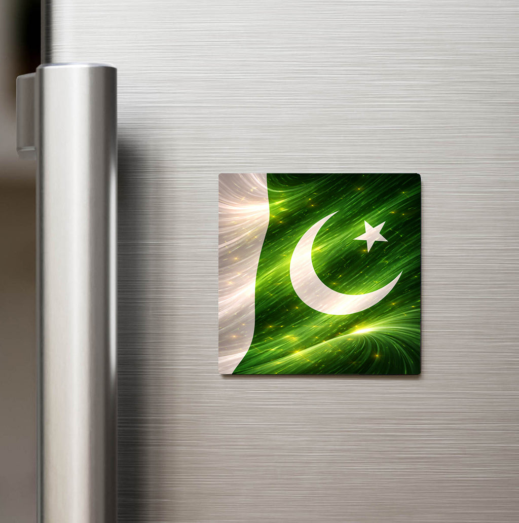 Pakistan – Pakistan – Abstract Ülke Bayraklı Buzdolap Magneti
