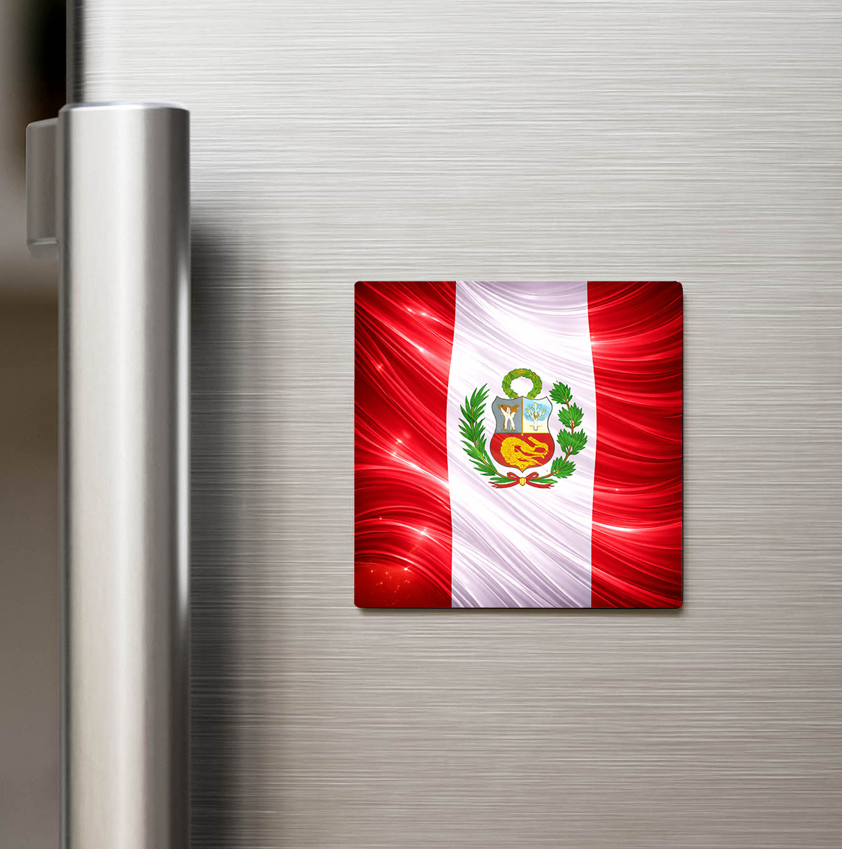 Peru – Peru – Abstract Ülke Bayraklı Buzdolap Magneti